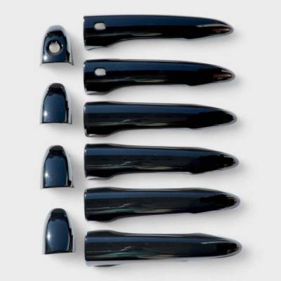 Trim Illusion - Trim Illusion DH6313BLK Front/Rear Door Handle Covers Black for Jeep Cherokee