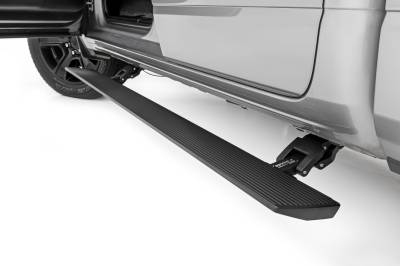 Rough Country Suspension Systems - Rough Country PSR61925 Black Power Running Boards for 19-24 RAM 1500 Quad