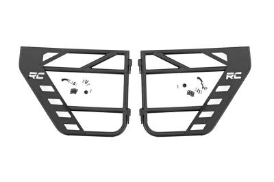 Rough Country Suspension Systems - Rough Country 10587 Rear Steel Tube Doors Black for 07-18 Jeep Wrangler JK 4DR