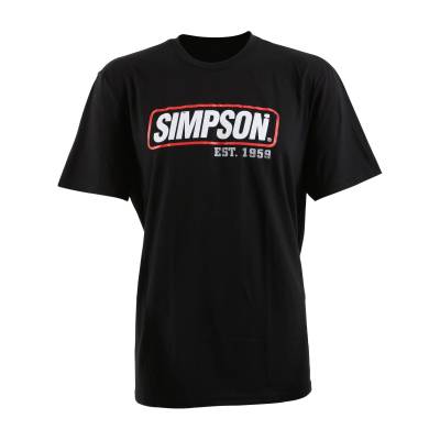 Simpson Safety - Simpson Safety 44018M American Flag T-Shirt Medium Black