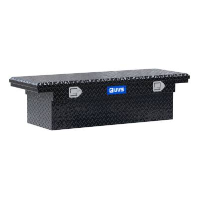 UWS - Gloss Black Aluminum 54" Truck Tool Box w/Low Profile Heavy Packaging