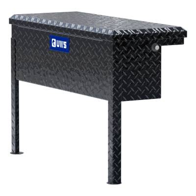 UWS - Gloss Black Aluminum 36" Truck Side Tool Box w/Low Profile Heavy Packaging