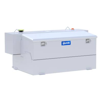UWS - UWS ST-100HH-CB-W White Hammerhead-Style 100-Gallon Steel-Aluminum Combo Transfe