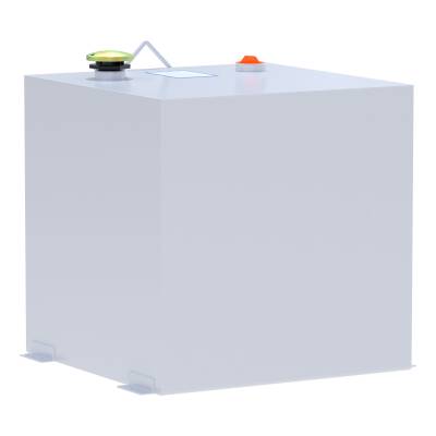 UWS - UWS ST-53-R-W White 53-Gallon Rectangle Steel Transfer Tank