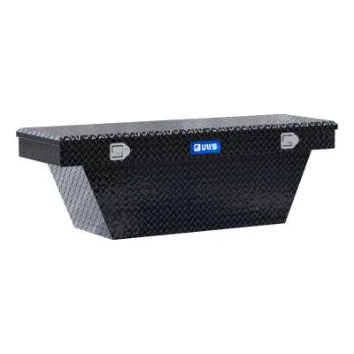 UWS - Gloss Black Aluminum 63" Deep Angled Truck Tool Box LTL Shipping Only