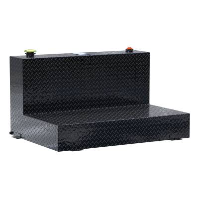 UWS - UWS TT-85-L-T-P-BLK Gloss Black 85-Gallon L-Shape Aluminum Transfer Tank