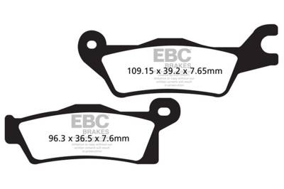 EBC Motorcycle Brakes - EBC Motorcycle Brakes FA618R R Series Heavy Duty Sintered Pads