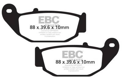 EBC Motorcycle Brakes - EBC Motorcycle Brakes FA629HH Double-H Sintered Pads for 11-14 CBR125R Grom 125