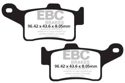 EBC Motorcycle Brakes - EBC Motorcycle Brakes FA631HH Double-H Sintered Pads