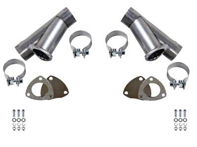 Granatelli Motor Sports - Granatelli Motorsports 305530D Manual Exhaust Cutouts Stainless Slip-Fit