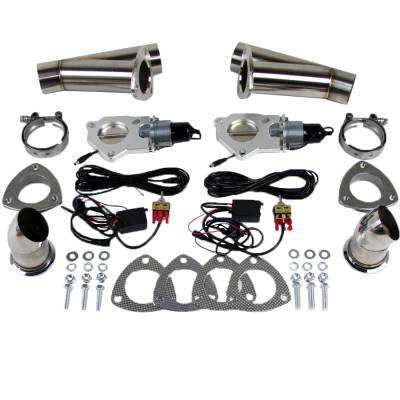 Granatelli Motor Sports - Granatelli MS 307530K Electronic Exhaust Cutout Systems Stainless Steel Weld-In