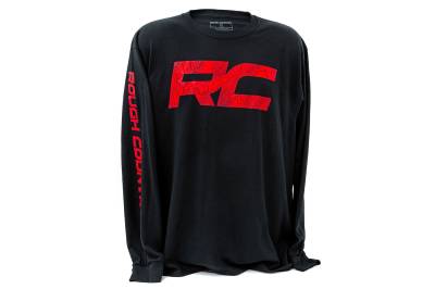 Rough Country Suspension Systems - Rough Country 84099XL Long Sleeve RC Tread Sleeve Black XL