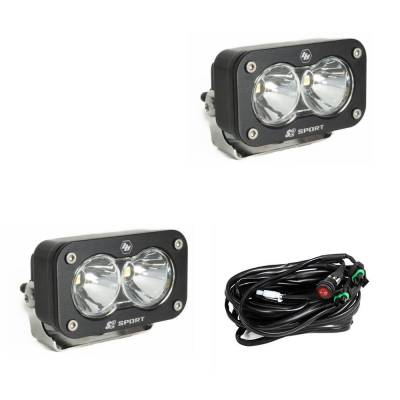 Baja Designs - Baja Designs 547801 S2 Sport Black LED Auxiliary Light Pod Pair