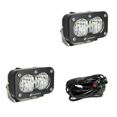 Baja Designs - Baja Designs 547805 S2 Sport Black LED Auxiliary Light Pod Pair