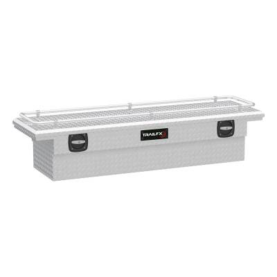 TrailFX - TrailFX 120691CR Crossover Low Profile 69"Bright Alum Tool Box Single Lid w Rail