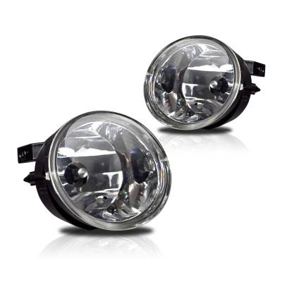 Winjet - Winjet CFWJ-0091-C Clear Fog Lights for 05-07 Nissan Armada & 04-14 Titan