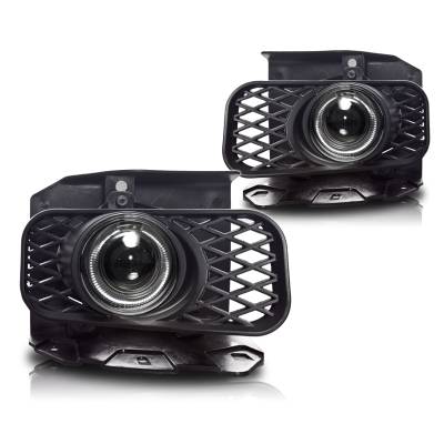 Winjet - Winjet CFWJ-0100-C Clear Halo Projector Fog Light for 99-04 Ford F150 Expedition