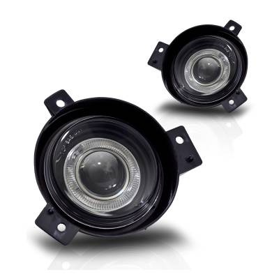 Winjet - Winjet CFWJ-0087-C Clear Halo Projector Fog Lights for 01-03 Ford Ranger