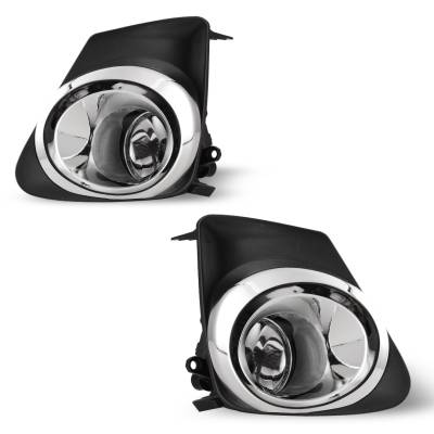 Winjet - Winjet CFWJ-0228-C Clear Fog Lights w/Wiring Kit for 11-12 Toyota Corolla