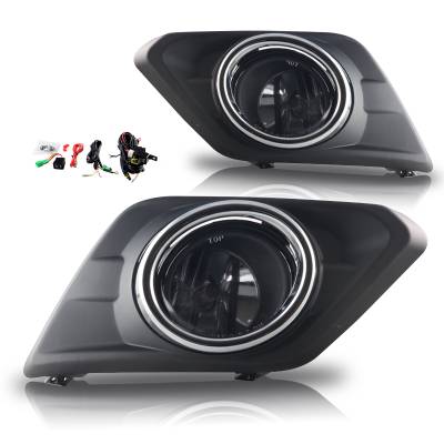 Winjet - Winjet CFWJ-0420-C Clear Fog Lights w/Wiring Kit for 14-16 Nissan Rogue