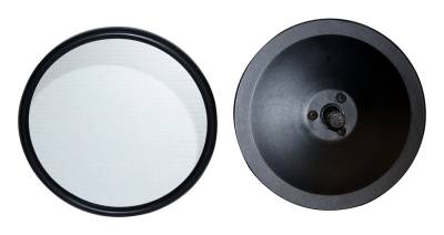 RT Offroad - RT Offroad RT30022 Black Mirror Head Set for 76-18 Jeep CJ7 Wrangler YJ/TJ/JK