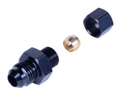 Derale - Derale 13044 5/16 Transmission Cooler Line To -6AN Male Black Anodized Fitting