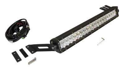 RT Offroad - RT Offroad RT28092 Black LED Light Bar & Hood Bracket for 07-18 Jeep Wrangler JK