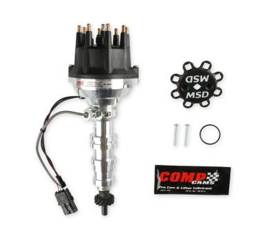 MSD - MSD Ignition 2363 Pro-Billet Cam Sync Distributor Steel Gear for Ford FE