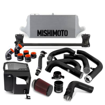 Mishimoto - Mishimoto MMINT-WRX-22AISLBK Front Performance Mount Intercooler Kit w/Intake