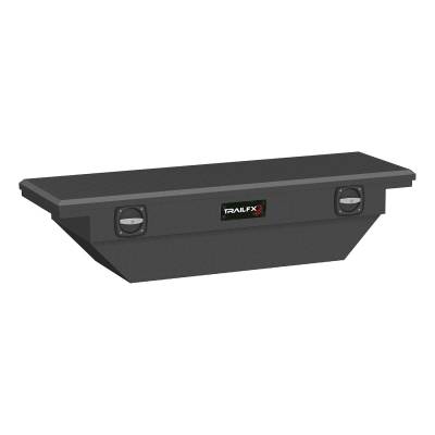 TrailFX - TrailFx 120633C Crossover Angled Low-Profile Tool Box Matte Black 63" x 19.25"