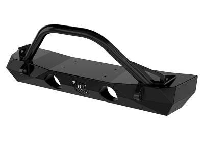 ICON Impact Series Offroad Armor - Icon 25164 Pro Series Front Bumper w/Bar & Tabs for 18+ Jeep Wrangler JL 20+ JT