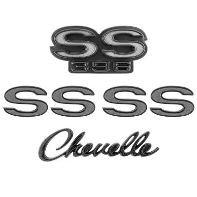 Trim Parts - Trim Parts 4101G 68-69 Chevrolet Chevelle Emblem Set