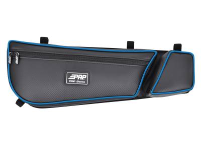 PRP - PRP E60-225 Front Door Bags w/Knee Pad for Can-Am Maverick X3 Blue Pair