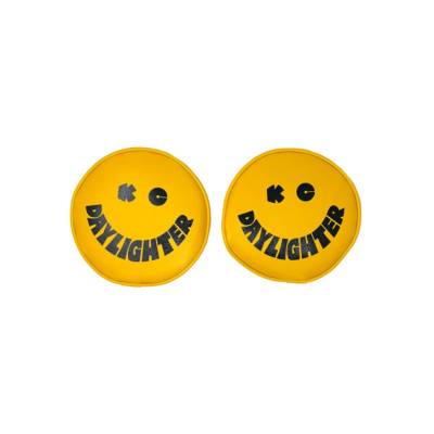KC Hilites - KC HiLiTES 5201 Retro Vinyl Cover 6" Vinyl Yellow w/Black KC DAYLIGHTER Smiley