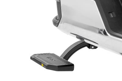Rough Country Suspension Systems - Rough Country Retractable Truck Bed Step Black Silverado/Sierra HD PW049802