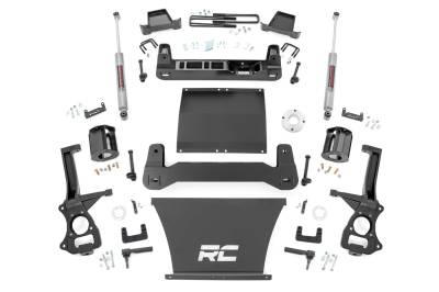 Rough Country Suspension Systems - Rough Country 23830 6" Suspension Lift Kit for 19-24 Silverado/Sierra 1500 RWD