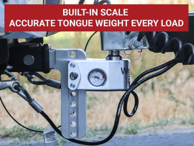 Weigh Safe - Weigh Safe WS10-3-SET Adjustable Drop Hitch 10" Drop for 3" Shank w/Lock Set