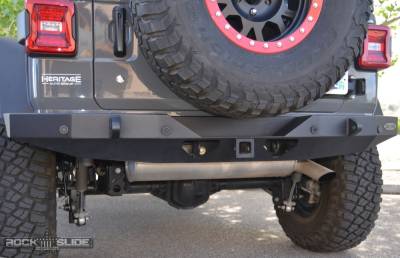 Rock Slide Engineering - Rock Slide RB-F-101-JL Full Rear Bumper No Tire Carrier