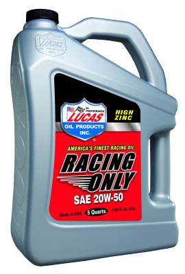 Lucas Oil Products - Lucas Oil Products 10621 SAE 20W-50 Racing Only
