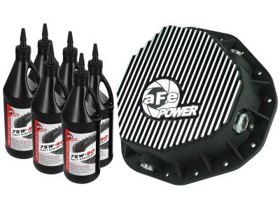 aFe Power - aFe 46-70092-WL Pro Series Rear Diff Cover Kit Black for 03-13 RAM 2500/3500 5.9