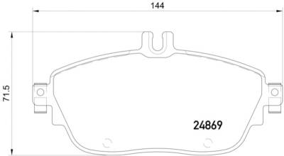 HELLA Brakes - HELLA Pagid 355019721 Disc Brake Pad Set