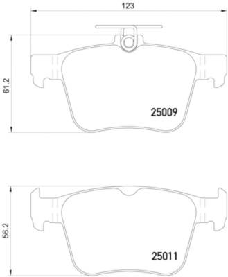 HELLA Brakes - HELLA Pagid 355020261 Disc Brake Pad Set