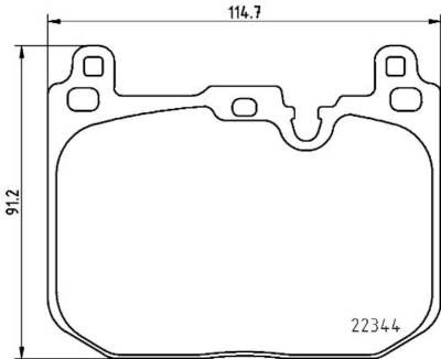 HELLA Brakes - HELLA Pagid 355025621 Disc Brake Pad Set