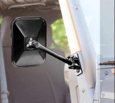 Rugged Ridge - Rugged Ridge Quick Release Side Mirror Single Black 11025.13