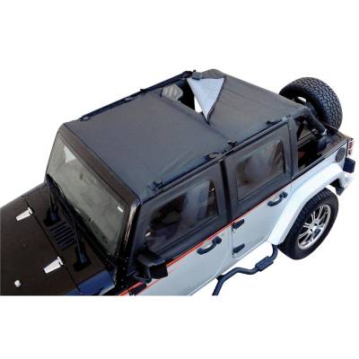Rampage - Rampage 94835 Combo Brief/Extended Topper for 07-18 Jeep Wrangler JK 2DR