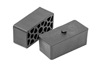 Rough Country Suspension Systems - Rough Country 2" Nylon Rear Leaf Spring Lift Blocks Pair 6592