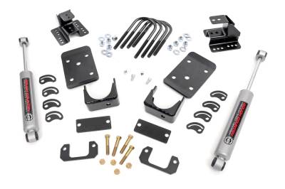 Rough Country Suspension Systems - Rough Country 2"/4" Suspension Lowering Kit Silverado/Sierra 1500 RWD 72330