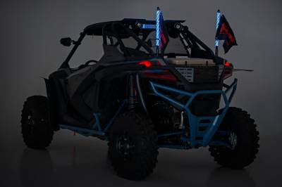 Rough Country Suspension Systems - Rough Country 24" LED Multi-Color Whip Light Kit Pair 93002