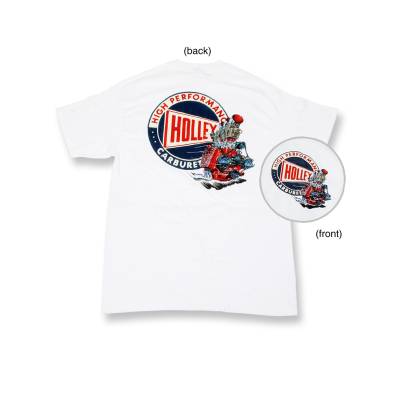 Holley - Holley 10012-SMHOL Flathead T-Shirt Small White