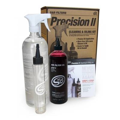 S&B Filters - S&B Filters Precision II Air Filter Cleaning & Oil Kit Red 88-0008